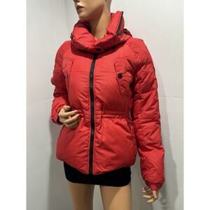 DKNY Puffer Jacket, Red, Size Medium